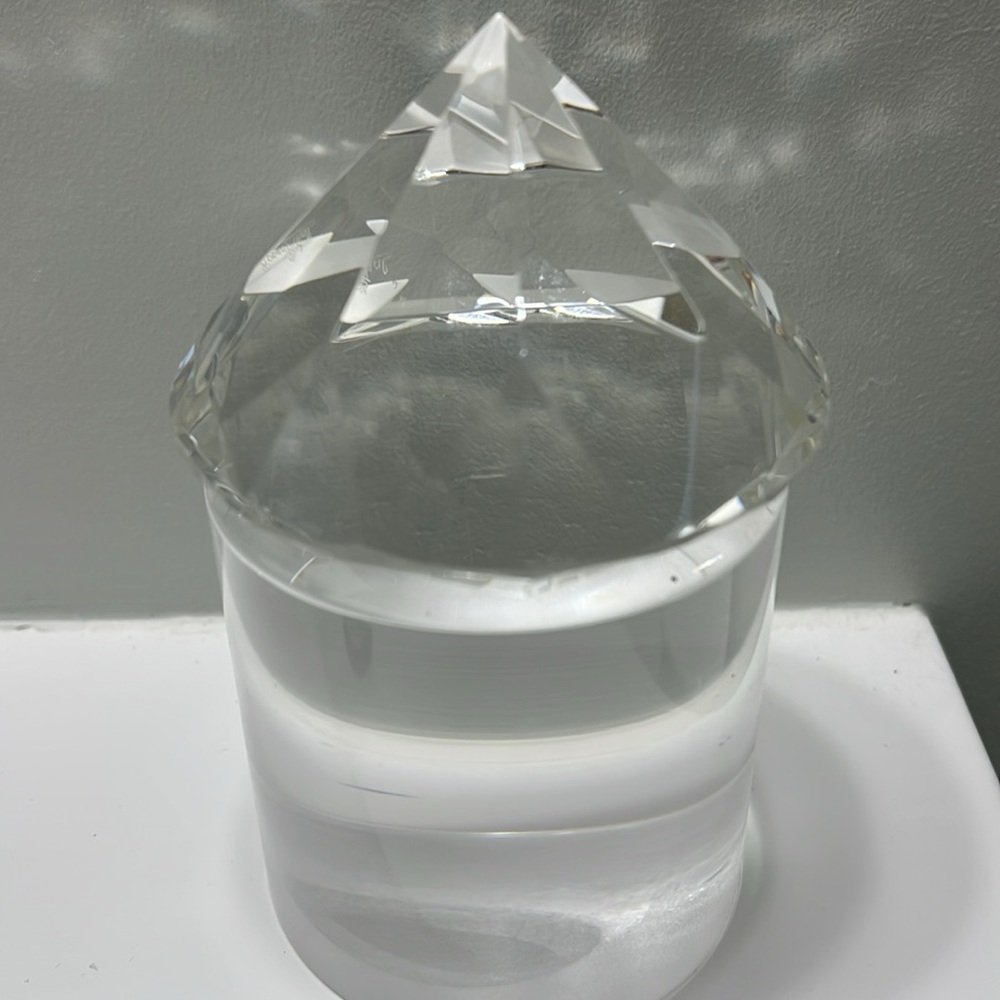 Elegant Crystal Diamond Paperweight - Picture 3 of 4